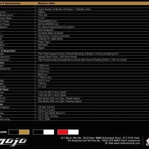 Mahindra Mojo Brochure