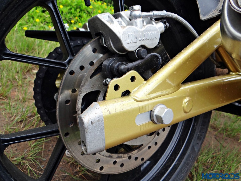 Mahindra Mojo - First Ride Review - Details - Rear Brake