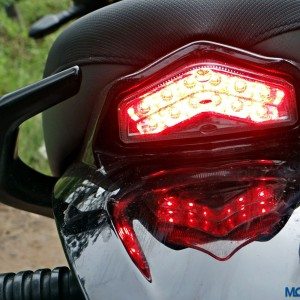 Mahindra Mojo First Ride Review Details Tail Light