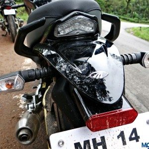 Mahindra Mojo First Ride Review Details Tail Light