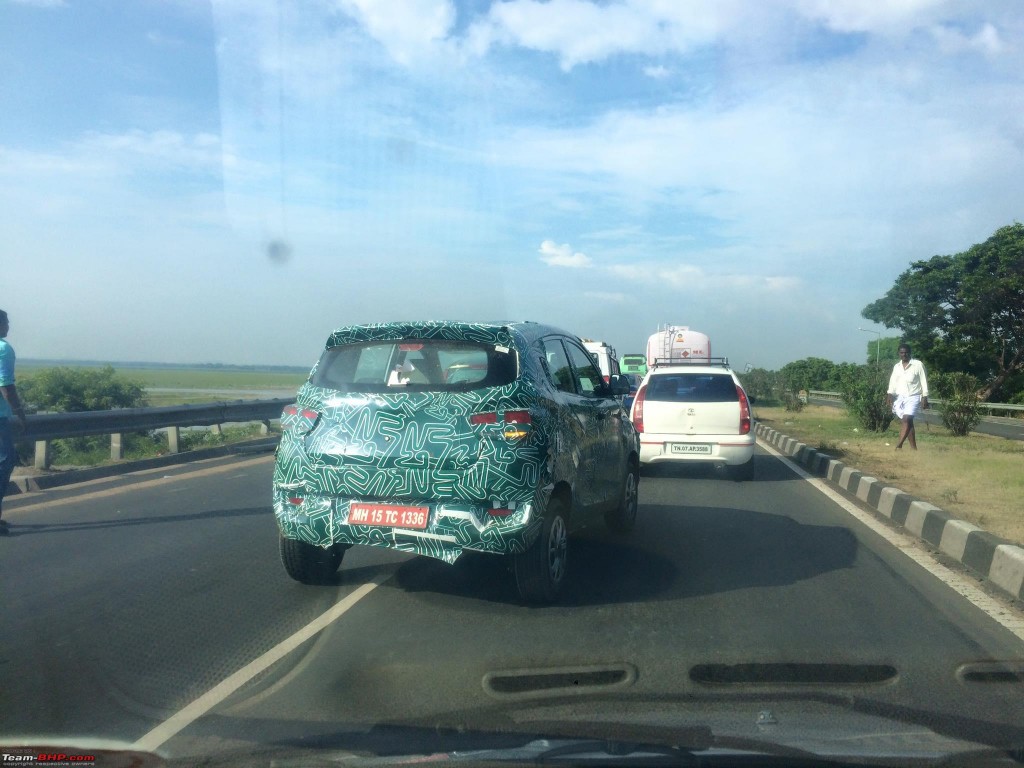 Mahindra XUV100 spied (1)