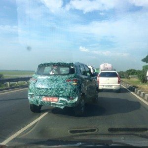 Mahindra XUV spied