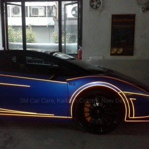 TRON wrapped Lamborghini Gallardo in India