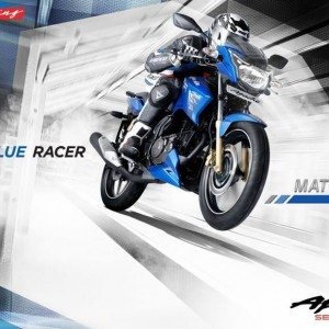 TVS Apache Matte Blue Edition