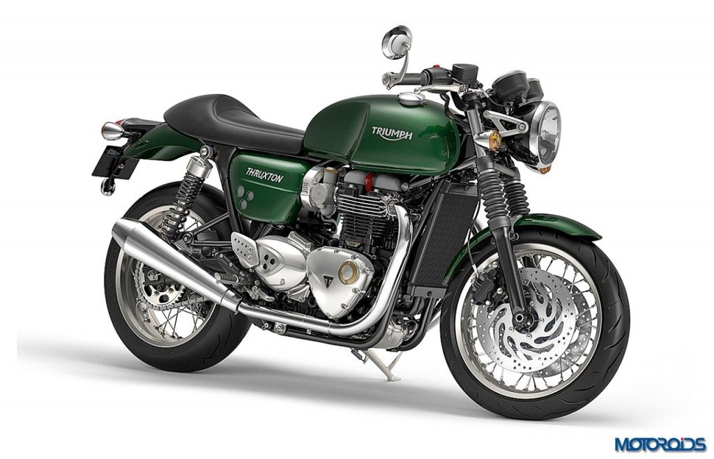 Thruxton-Competition-Green-Front-Quarter