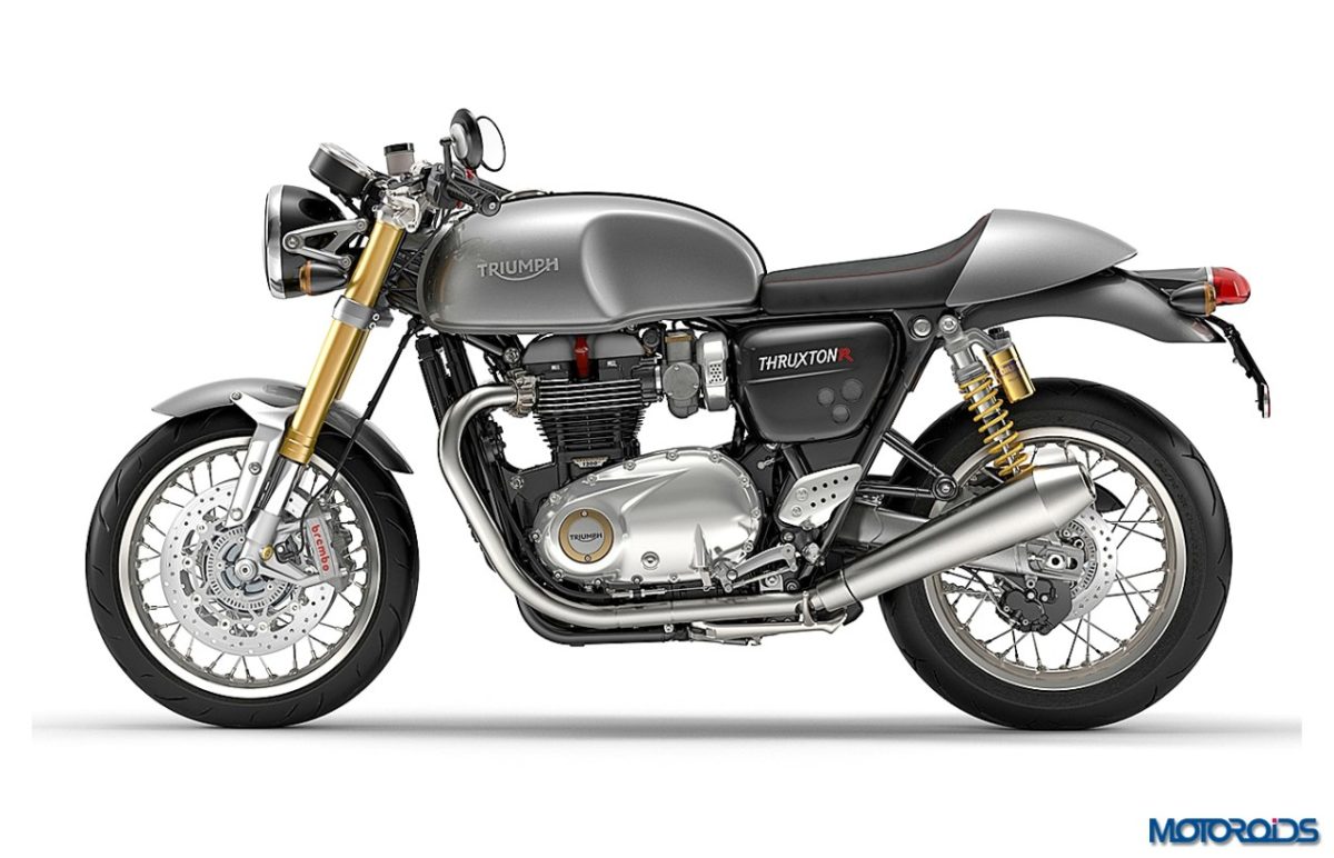 Thruxton R Silver Ice Left