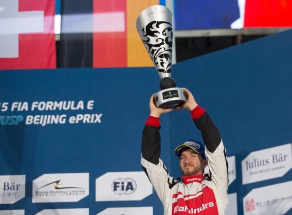 Nick Heidfeld on the podium