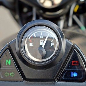 Bajaj Avenger  Street Detail Shots Fuel Gauge Tell Tale Lights