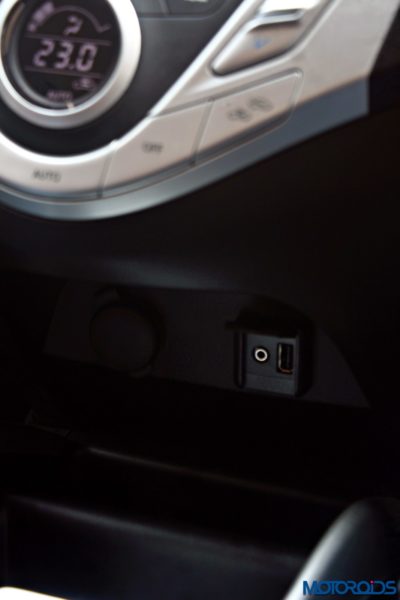 2015 Maruti Suzuki Baleno Power socket and USBAux-in