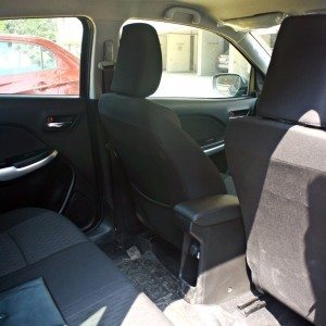 Maruti Suzuki Baleno Rear seat space