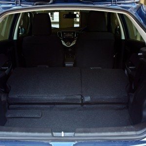 Maruti Suzuki Baleno boot space with backrest down