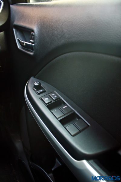 2015 Maruti Suzuki Baleno power window controls