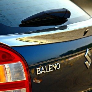 Maruti Suzuki Baleno rear chrome applique