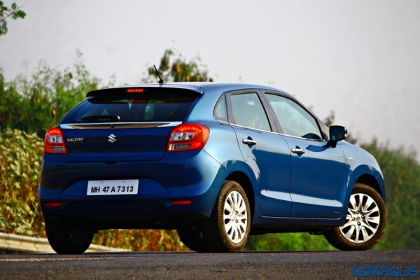 2015 Maruti Suzuki Baleno rear right three quarters