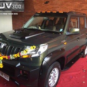 Anand Mahindra with his TUV