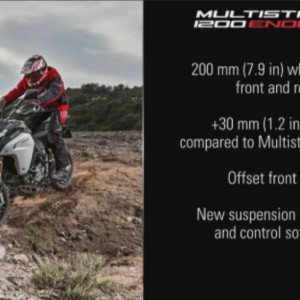 Ducati Multistrada  Enduro suspension