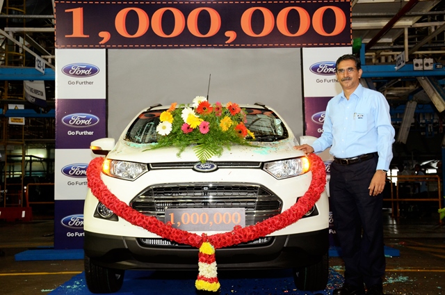 Ford India Chennai Plant rolls out one millionth vehicle