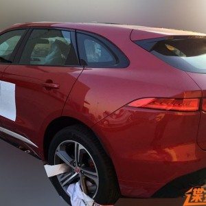 Jaguar F Pace spied in China