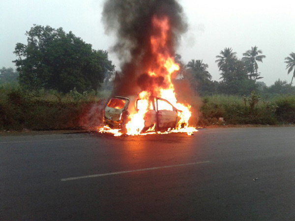 Maruti Suzuki Celerio Diesel catches fire