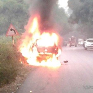 Maruti Suzuki Celerio Diesel catches fire