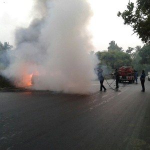 Maruti Suzuki Celerio Diesel catches fire