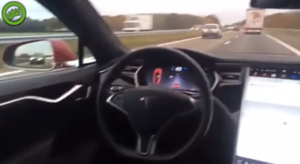 Moron in Tesla