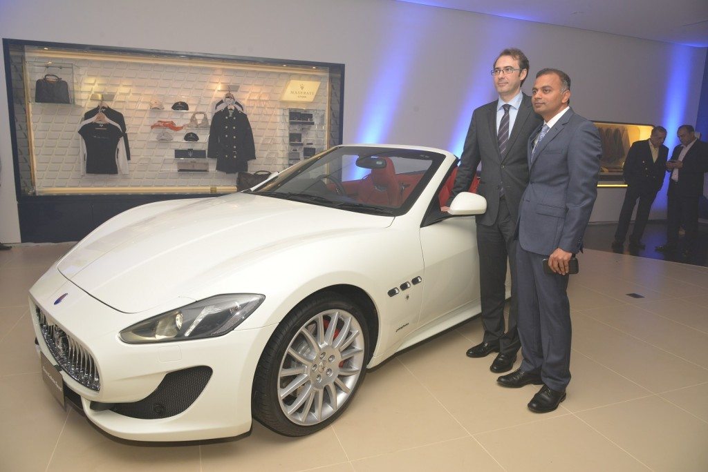 Mr Bojan Jankulovski, Head of Operations for Maserati India with Mr K. Subramanian, Director of Jubilant Autoworks Pvt. Ltd.