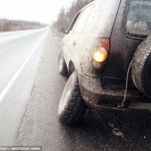 Russian DIY log for a wheel