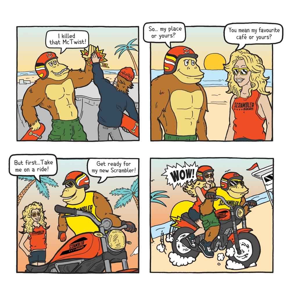 Upcoming Ducati Scrambler - Comic Strip