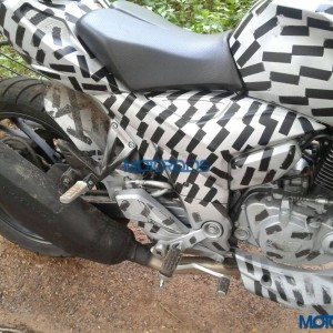 Upcoming TVS Apache  Spied Upclose