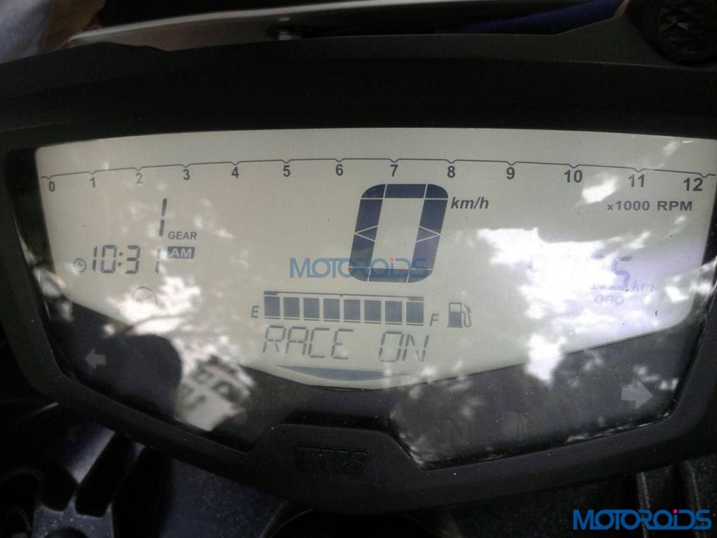 Upcoming TVS Apache 200 Spied Upclose - Instrument Cluster