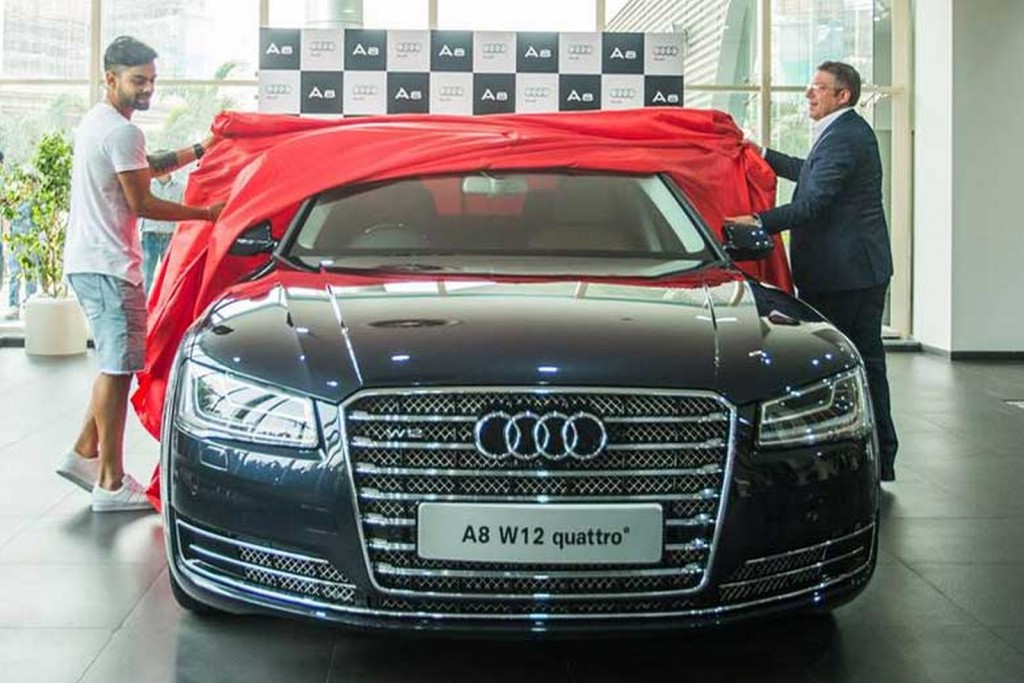 Virat's new Audi A8L W12 5