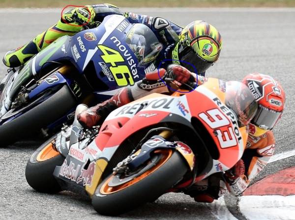 decom Rossi vs Marquez Sepang Clash  afd