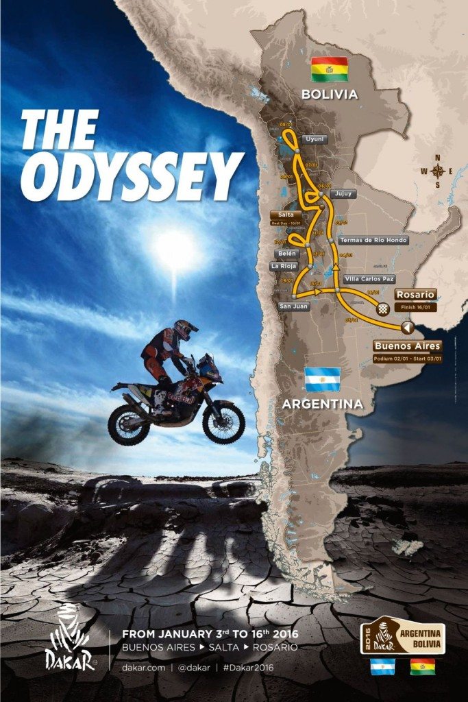 2016 Dakar Rally Route