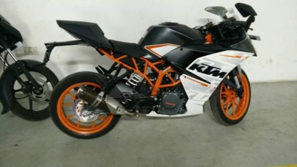 KTM RC side spied in India