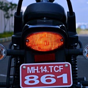 Bajaj Avenger Street  tail lamp and rear indicators rear number plate