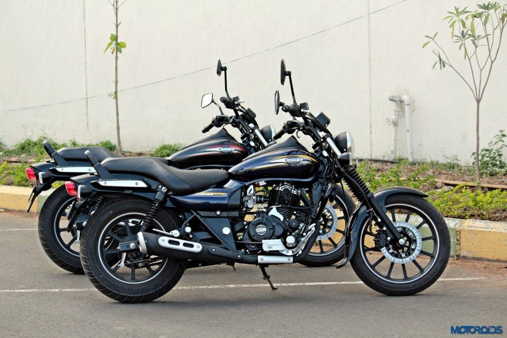 Bajaj Avenger Street 220 and 150 side profile