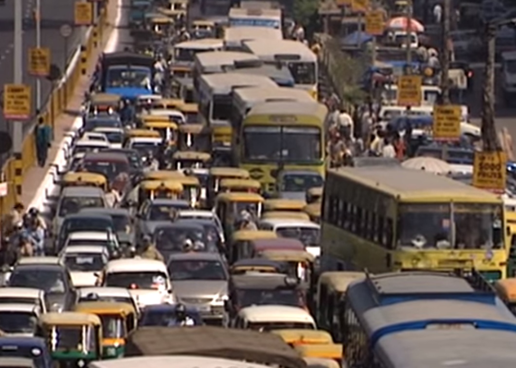 Delhi traffic jam