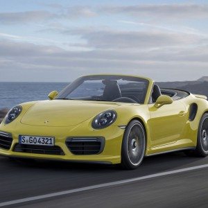 Embargo   CET  December  new Porsche  Turbo S Convertible front three quarter