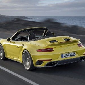 Embargo   CET  December  new Porsche  Turbo S Convertible rear three quarter