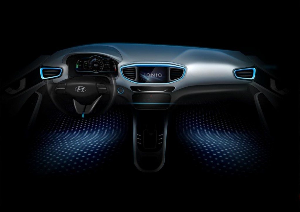 Hyundai IONIQ interior teaser