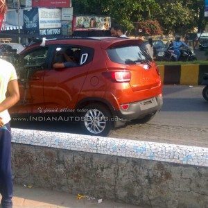 Mahindra XUV S spied