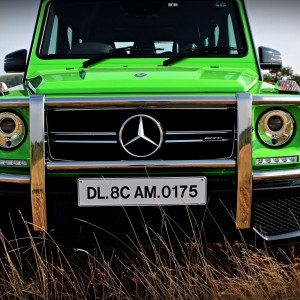 Mercedes AMG G Crazy Colour Head on view