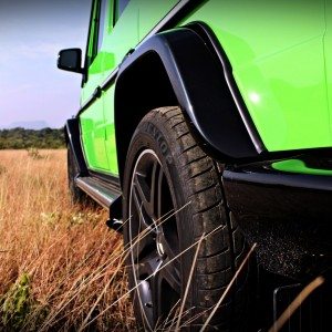 Mercedes AMG G Crazy Colour flared wheel arches