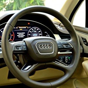 New Audi Q steering wheel