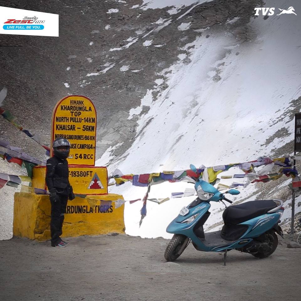 TVS Scooty Zest 110 to the Himalayas Anam Hashim (2)