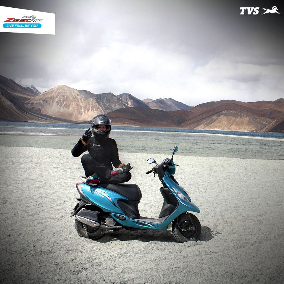 TVS Scooty Zest 110 to the Himalayas Anam Hashim (3)