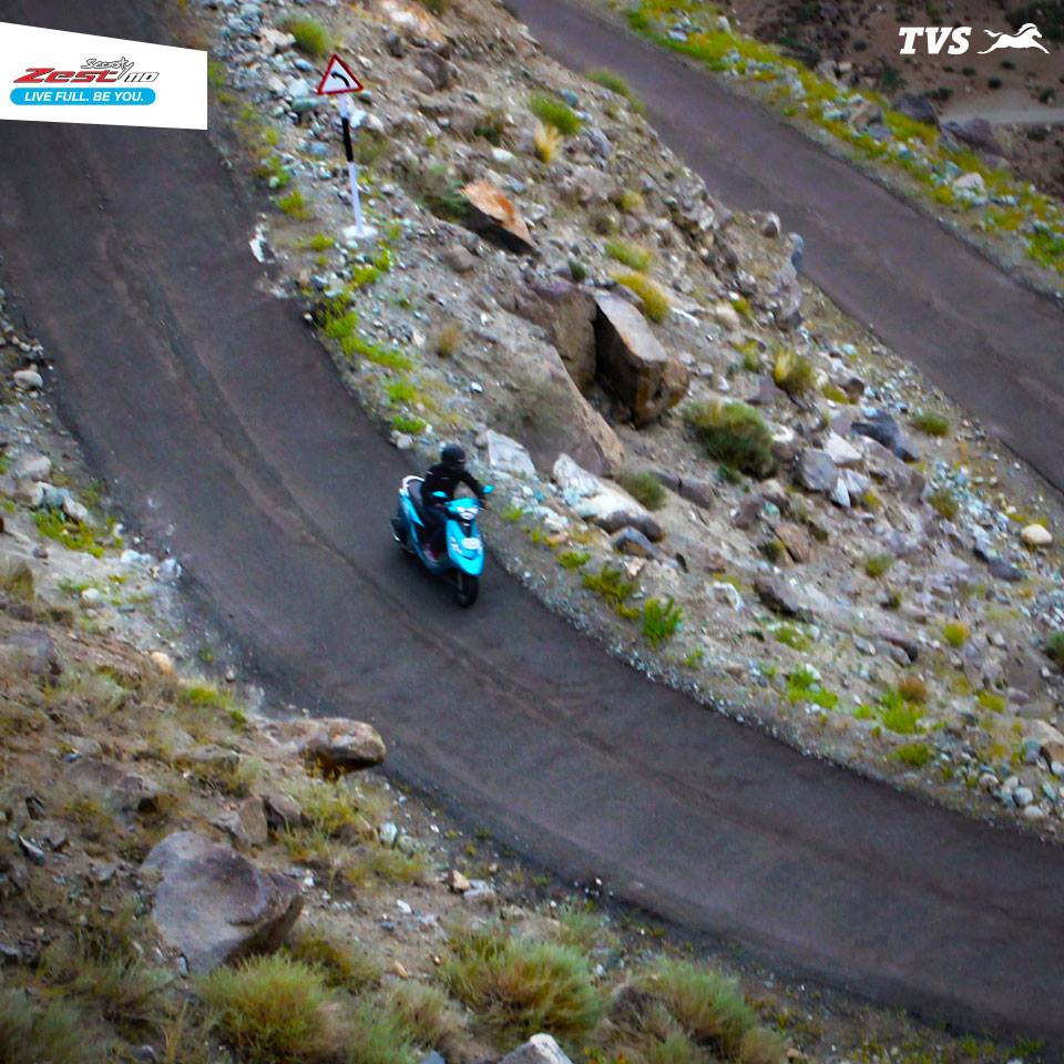 TVS Scooty Zest 110 to the Himalayas Anam Hashim (4)