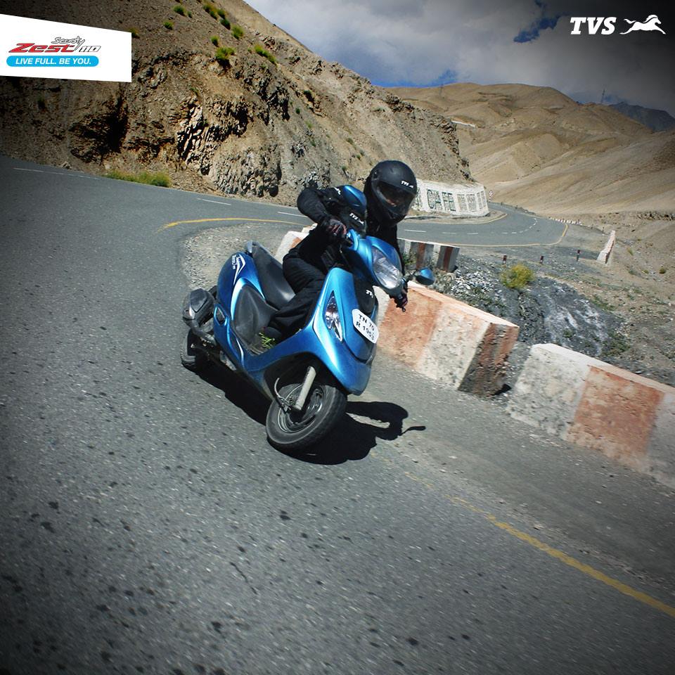 TVS Scooty Zest 110 to the Himalayas Anam Hashim (5)