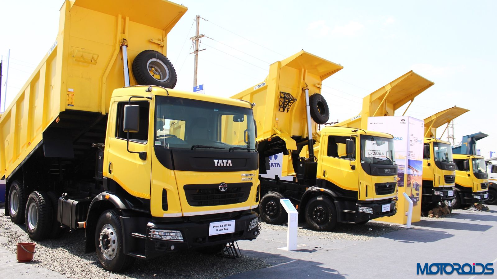 The Tata Prima 2523.K range showcased at Truck World, Advanced Trucking Expo in Hubli